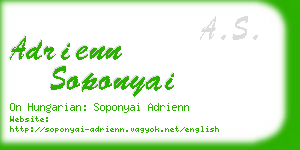 adrienn soponyai business card